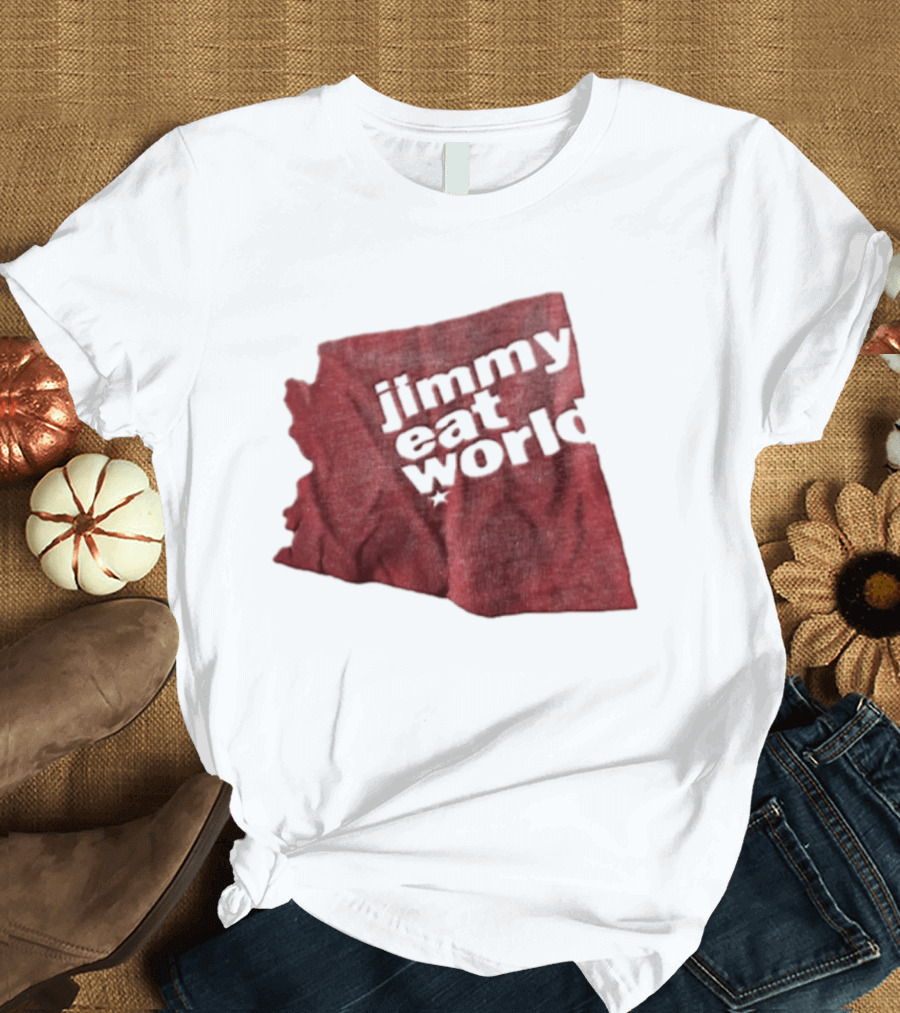 Jimmy Eat World State Of Arizona Tour Red Shape T-Shirt