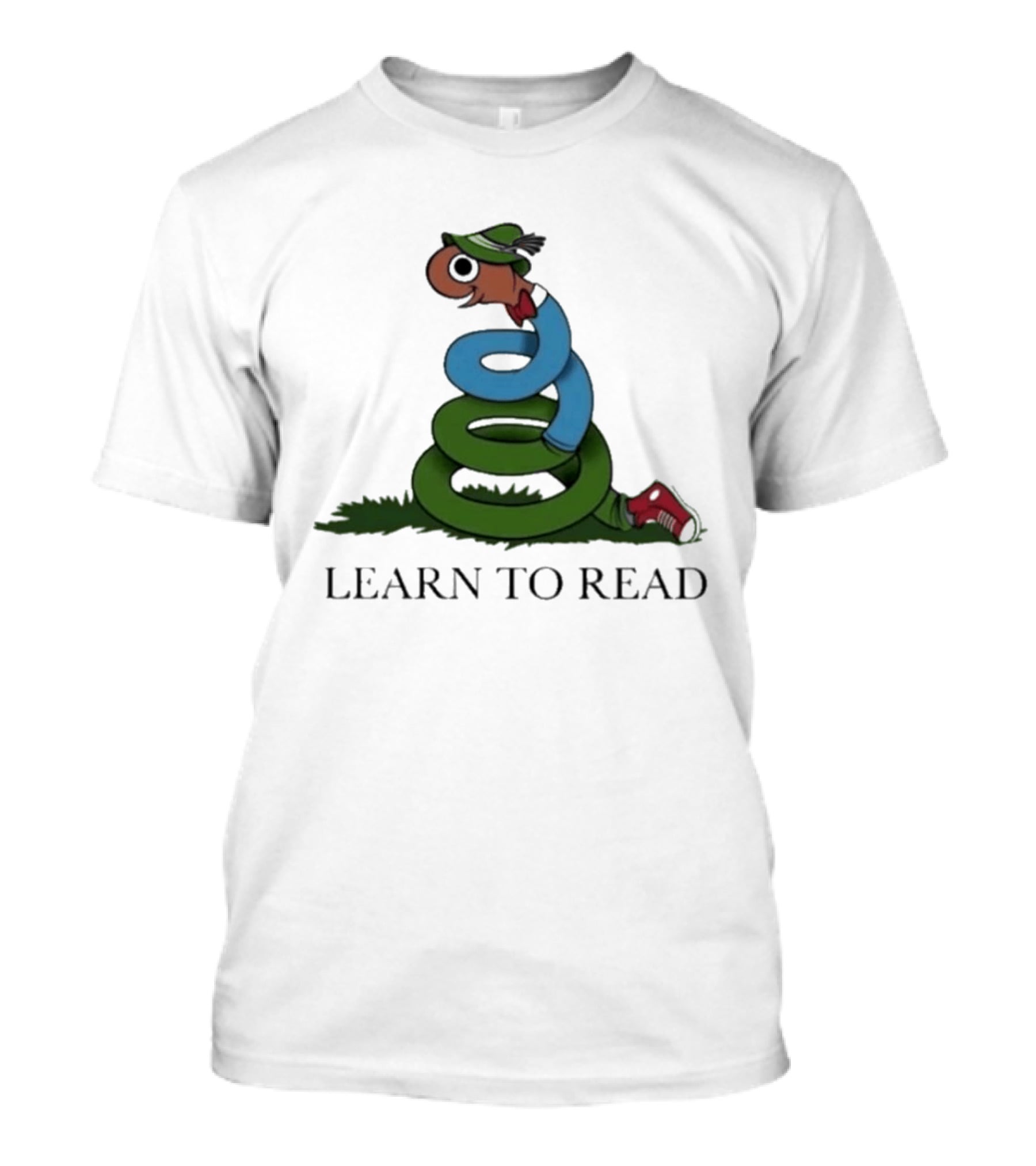 Learn To Read Alphabet Character With Hat And Sneakers T-Shirt