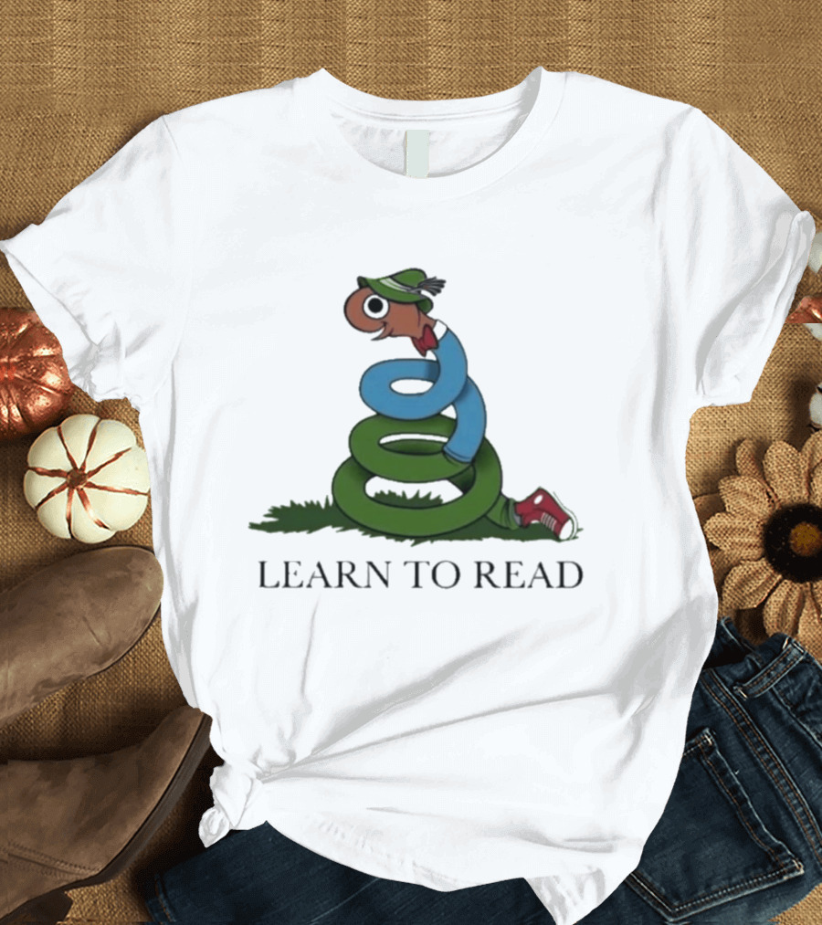 Learn To Read Alphabet Character With Hat And Sneakers T-Shirt
