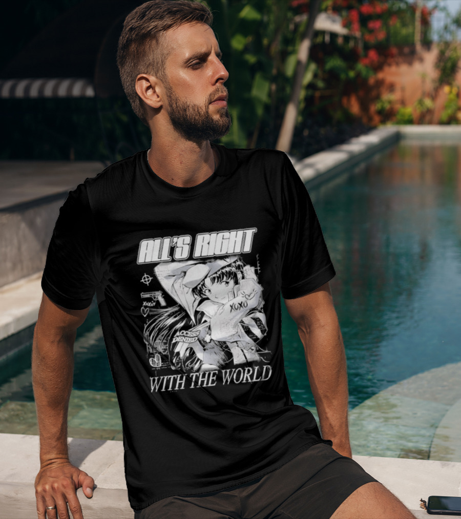 All's Right With The World Misato Katsuragi 90s Anime T-Shirt