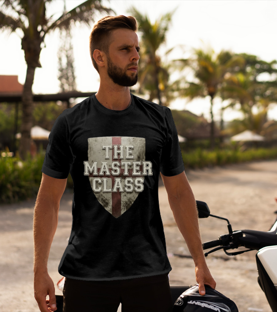 The Master Class Shield Emblem With Cross T-Shirt
