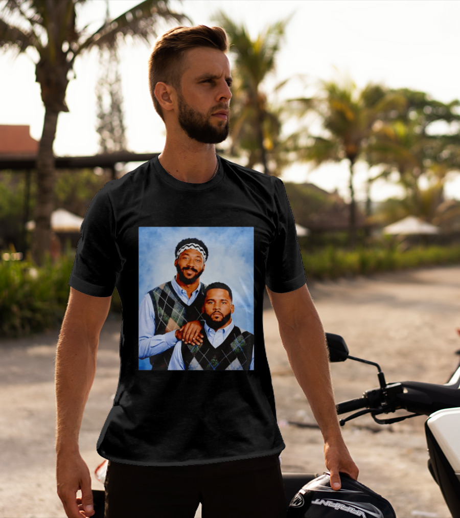 Myles Garrett Aaron Donald Los Angeles Rams Step Brothers T-Shirt