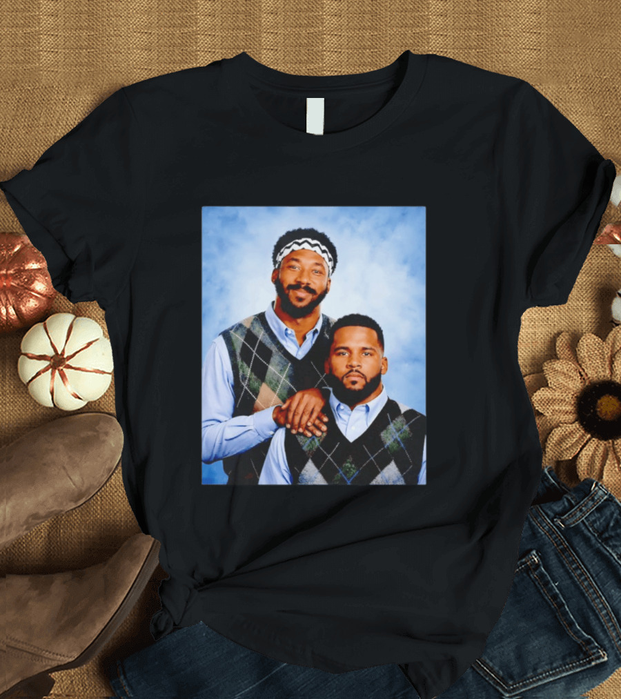 Myles Garrett Aaron Donald Los Angeles Rams Step Brothers T-Shirt