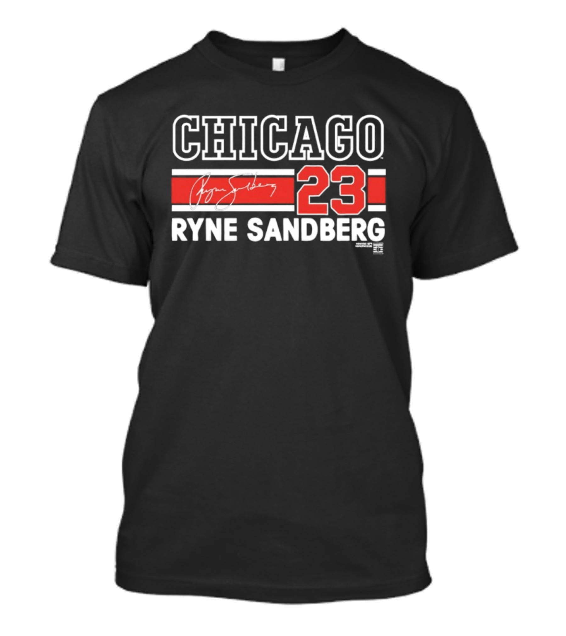 Chicago 23 Ryne Sandberg Signature Number T-Shirt