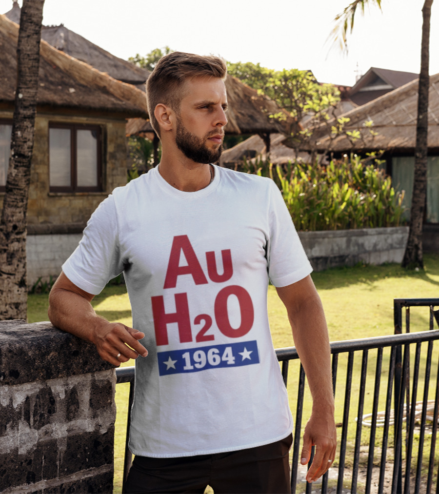 Au H2O 1964 Barry Goldwater Chemistry Political Campaign T-Shirt