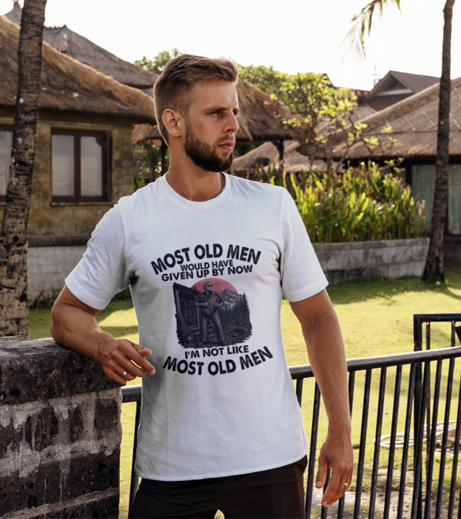 Most Old Men Would Have Given Up By Now Autoharp I'm Not Like Most Old Men T-Shirt