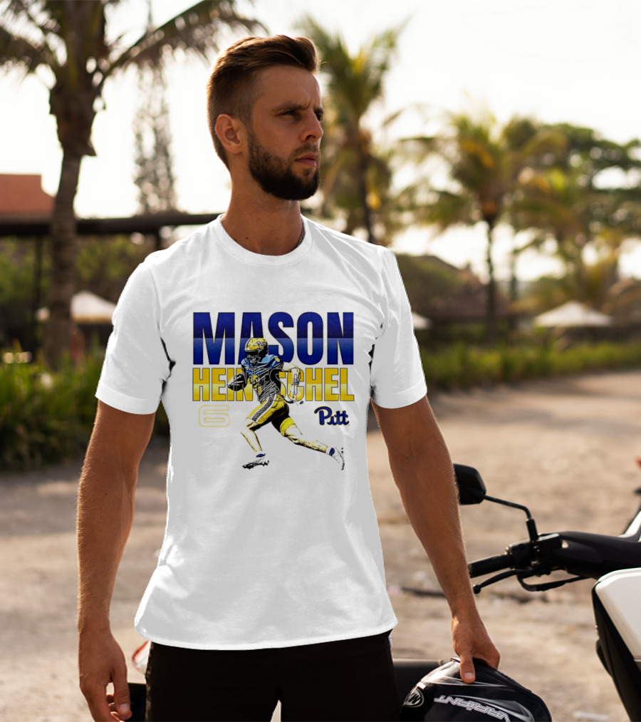 Mason Heintschel Pitt Panthers Football Number 6 T-Shirt