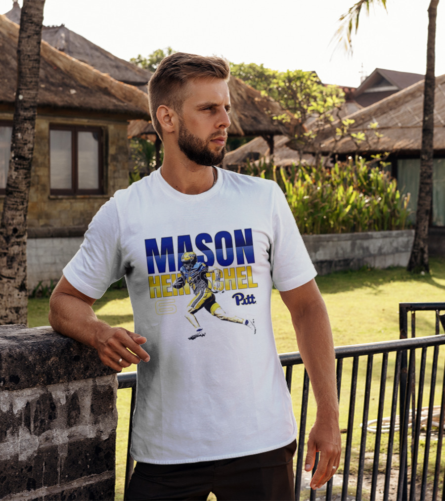 Mason Heintschel Pitt Panthers Football Number 6 T-Shirt