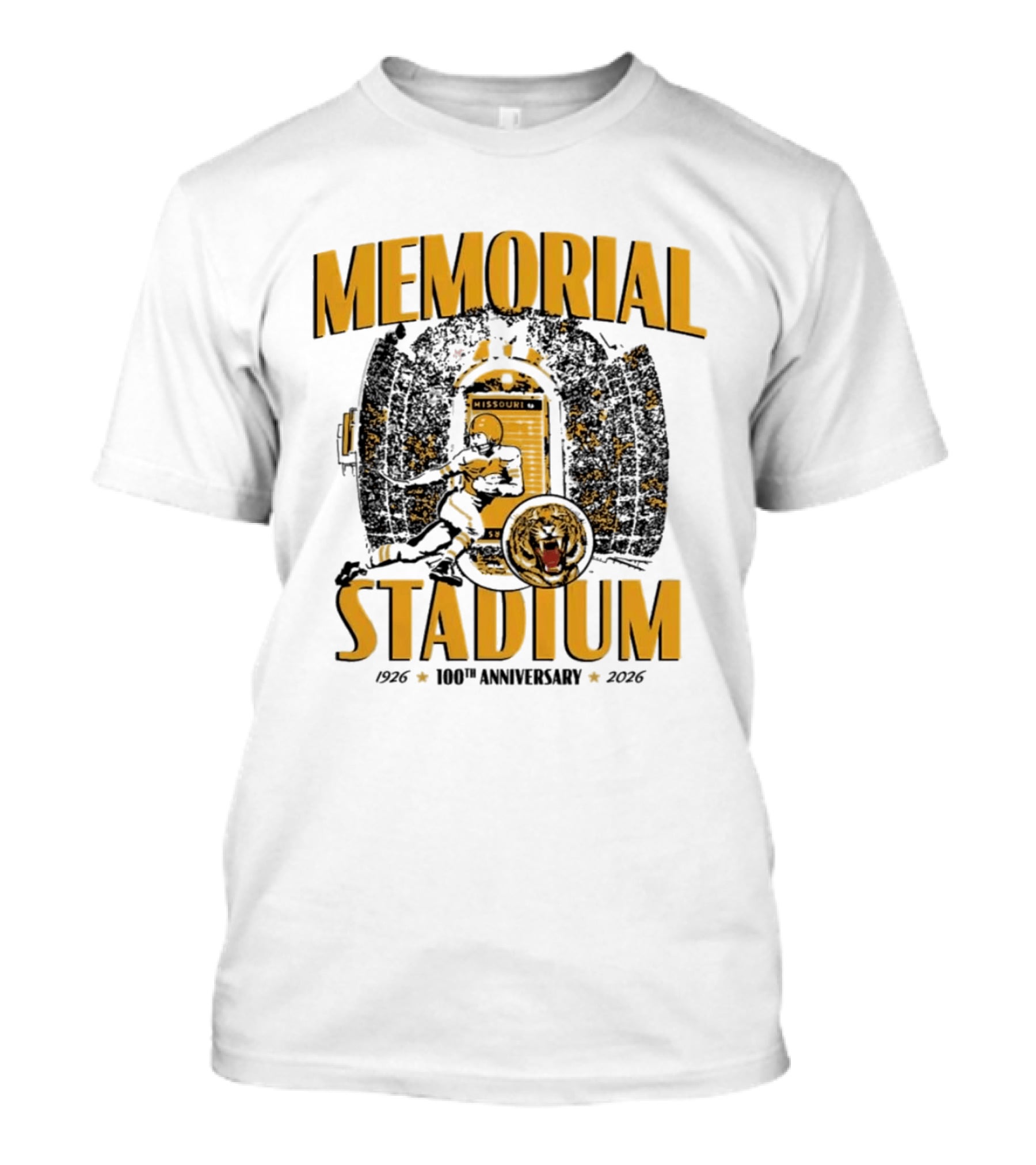 Memorial Stadium Missouri Tigers Football 100th Anniversary 1916 2016 T-Shirt