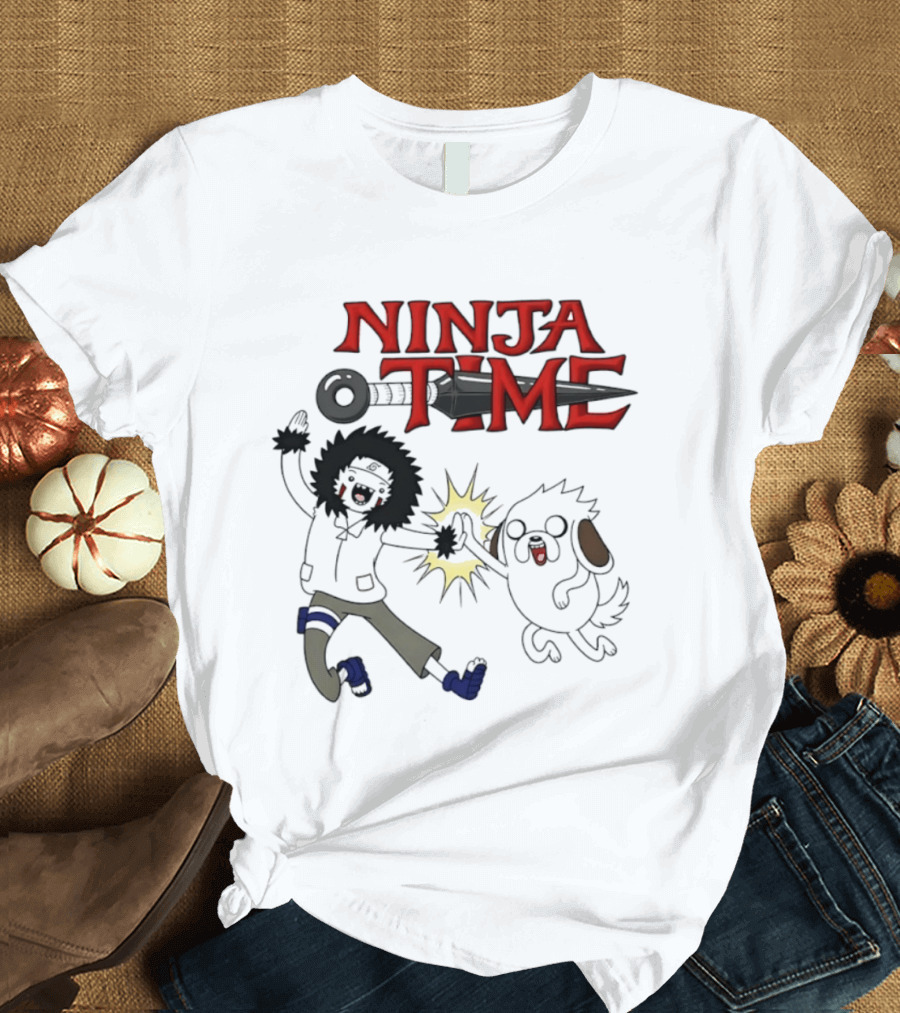 Ninja Time Kiba Inuzuka And Akamaru High Five Adventure T-Shirt