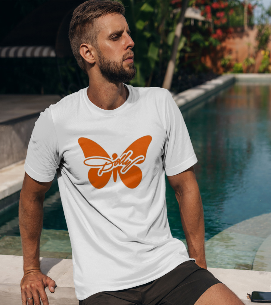 Dolly Parton Butterfly Orange Country Legend T-Shirt