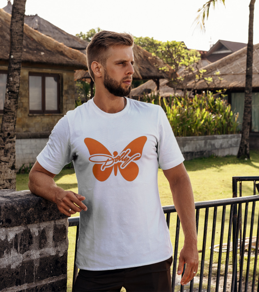 Dolly Parton Butterfly Orange Country Legend T-Shirt