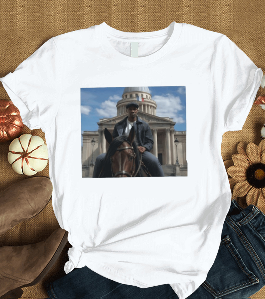 Dolly Parton Lupin Part 4 Assane Diop Horse Riding Pantheon Paris Netflix Series T-Shirt