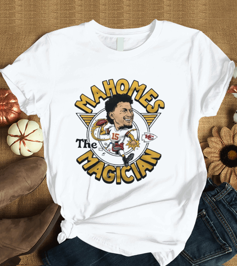 Mahomes Magician Kansas City Chiefs Caricature 15 T-Shirt