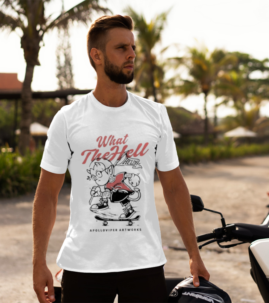 What The Hell Apolloviper Artworks Retro Cartoon T-Shirt