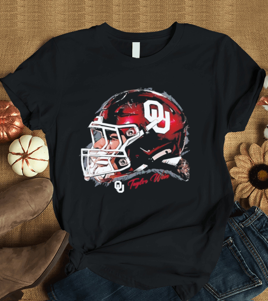 Oklahoma Sooners Football OU Helmet Taylor Wein T-Shirt