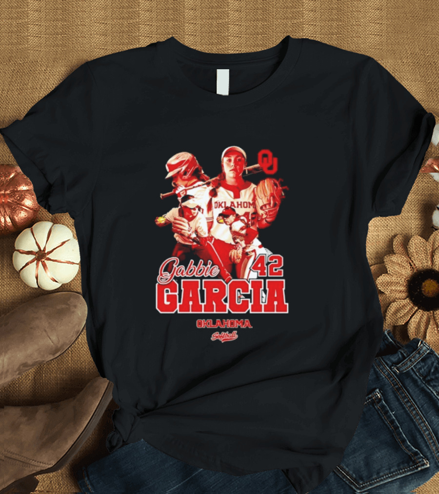Gabbie Garcia Oklahoma Sooners Softball 42 Player Collage T-Shirt