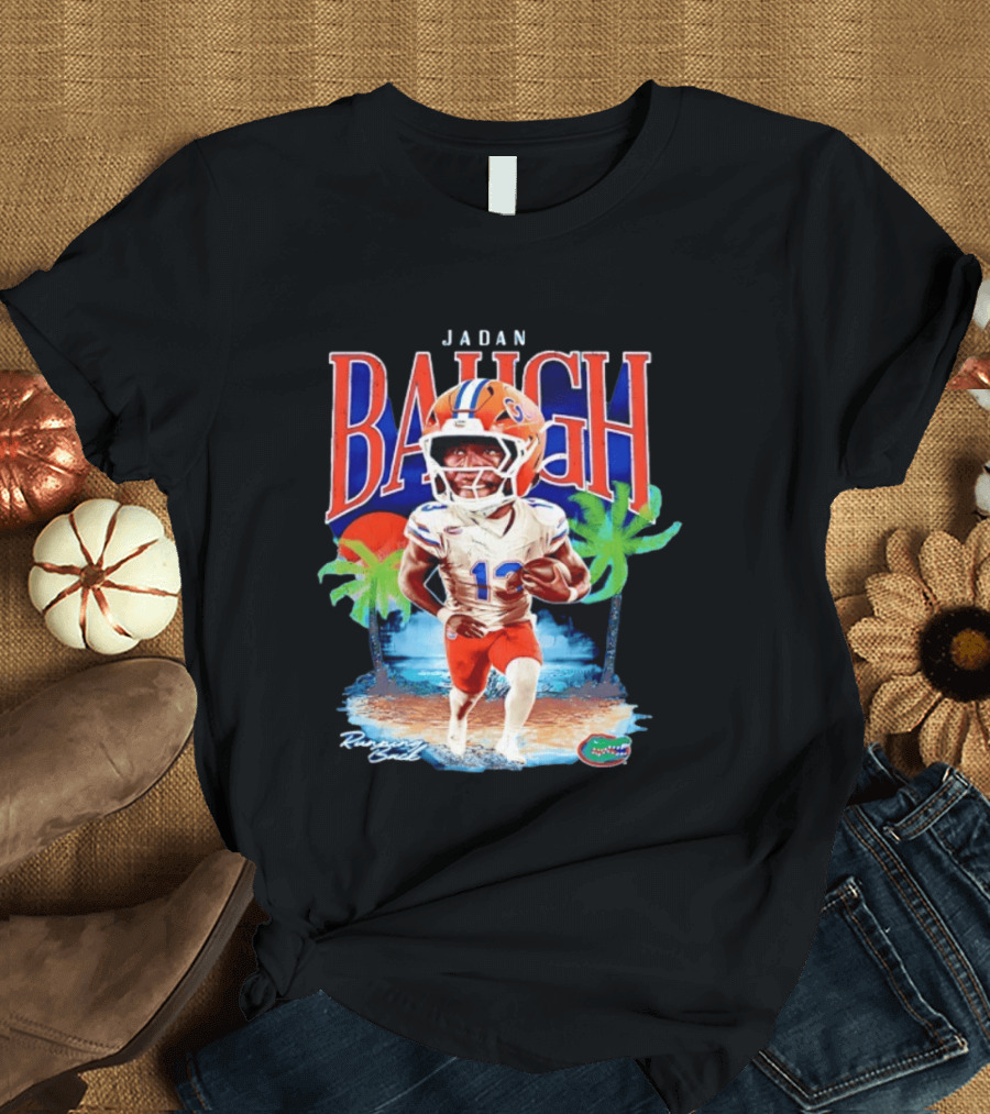 Jadan Baugh Florida Gators NCAA Football Player Beach Palms T-Shirt