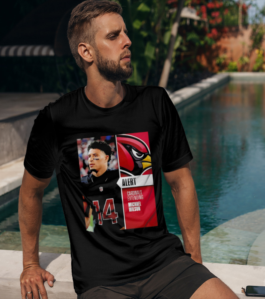Alert Cardinals Extending Michael Wilson Arizona 14 T-Shirt