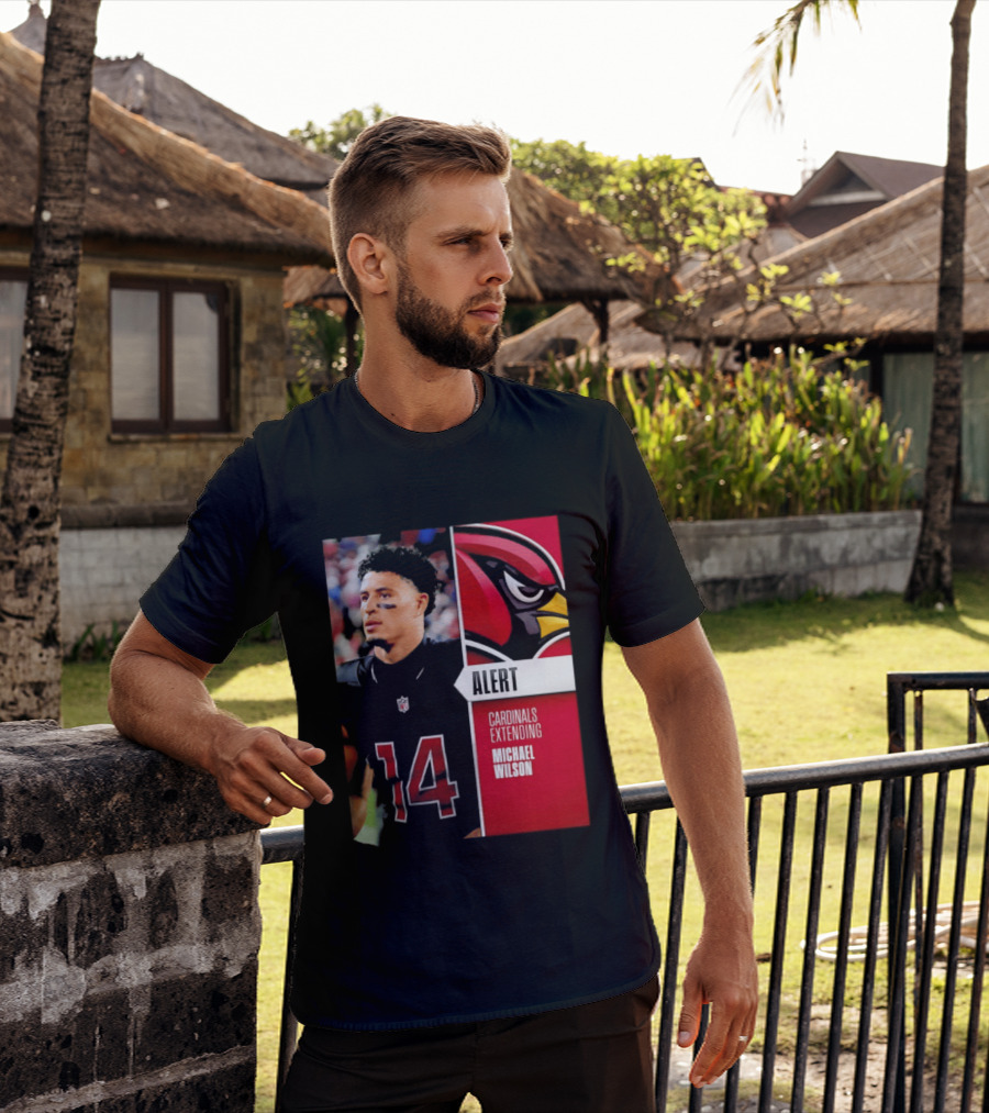 Alert Cardinals Extending Michael Wilson Arizona 14 T-Shirt