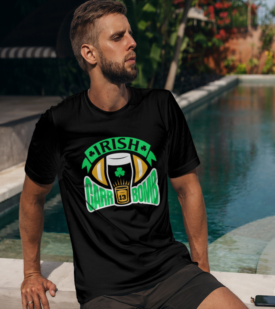 Notre Dame Fighting Irish Carr Bomb 13 Beer Pint T-Shirt