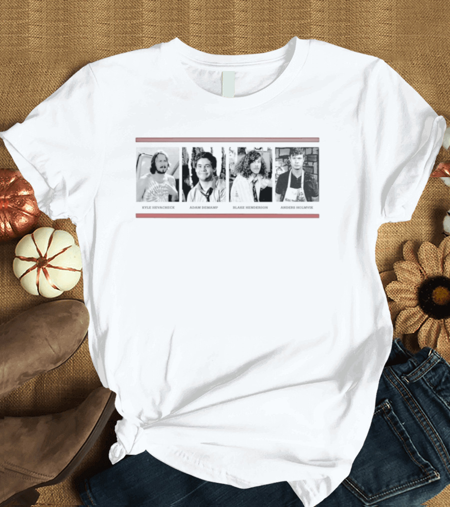 Kyle Hevacheck Adam Demamp Blake Henderson Anders Holmvik Workaholics Comedy Characters T-Shirt