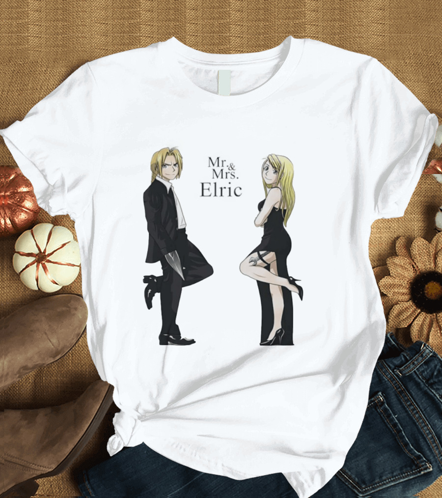 Edward Elric And Winry Rockbell Mr. And Mrs. Elric T-Shirt