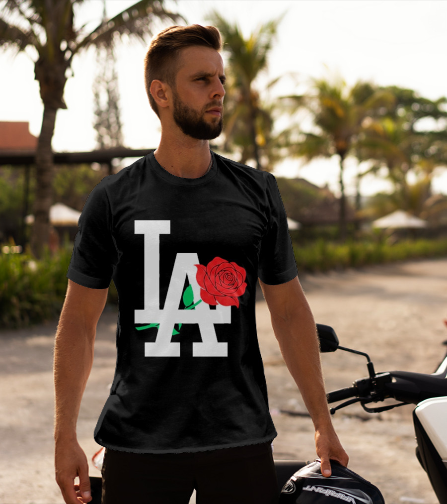 2026 Dodgers Date Night LA Rose T-Shirt