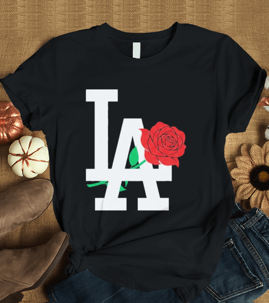 2026 Dodgers Date Night LA Rose T-Shirt