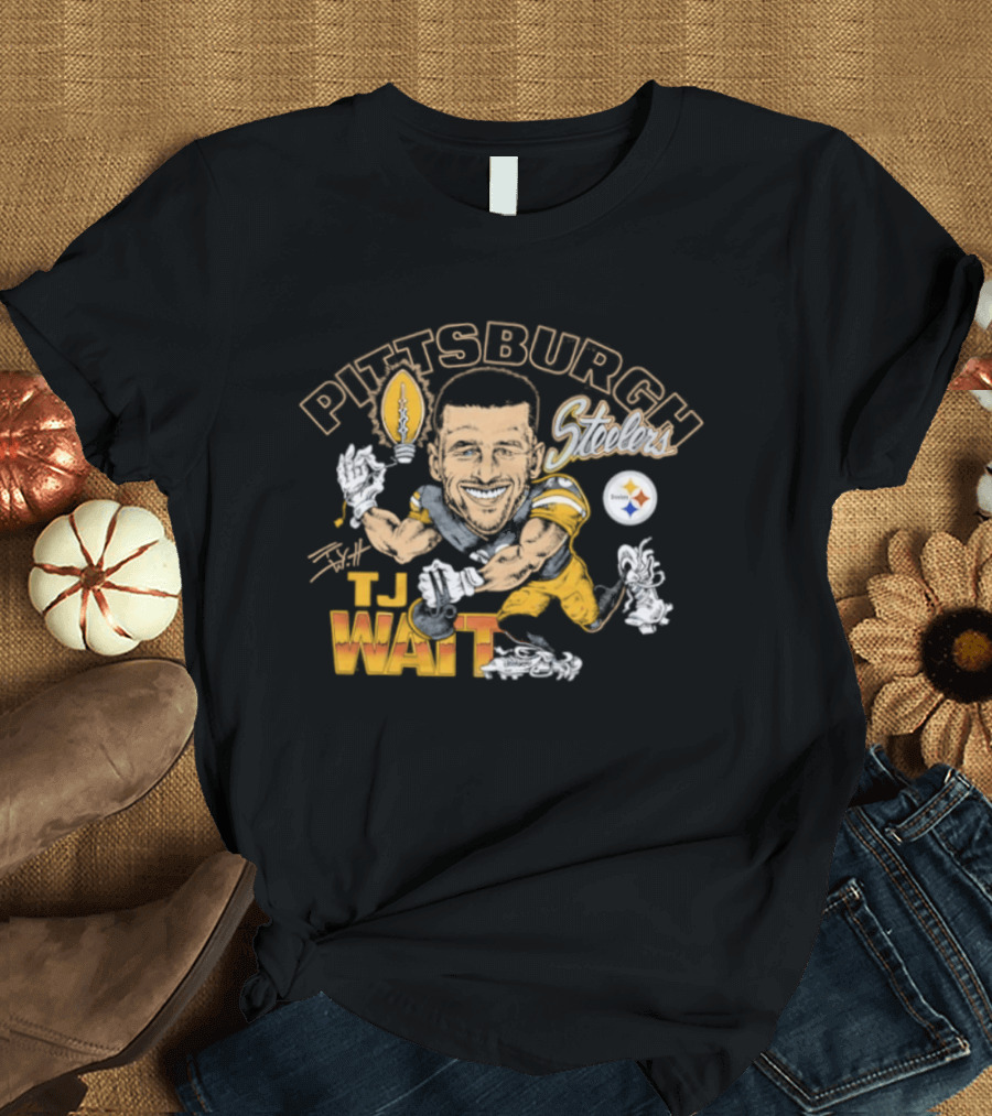 Pittsburgh Steelers T.J. Watt Caricature Player T-Shirt