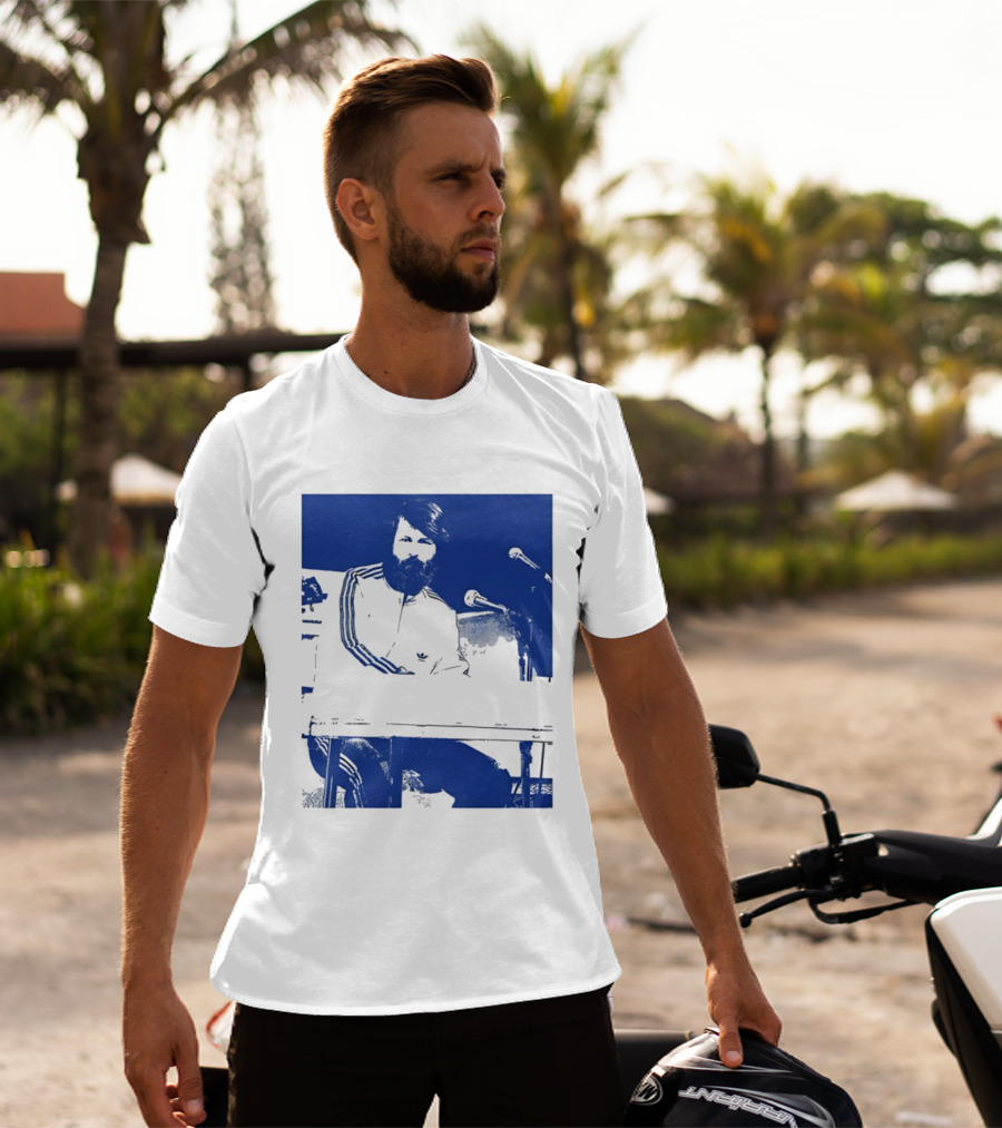 Brian Wilson Piano Microphone Live Performance T-Shirt