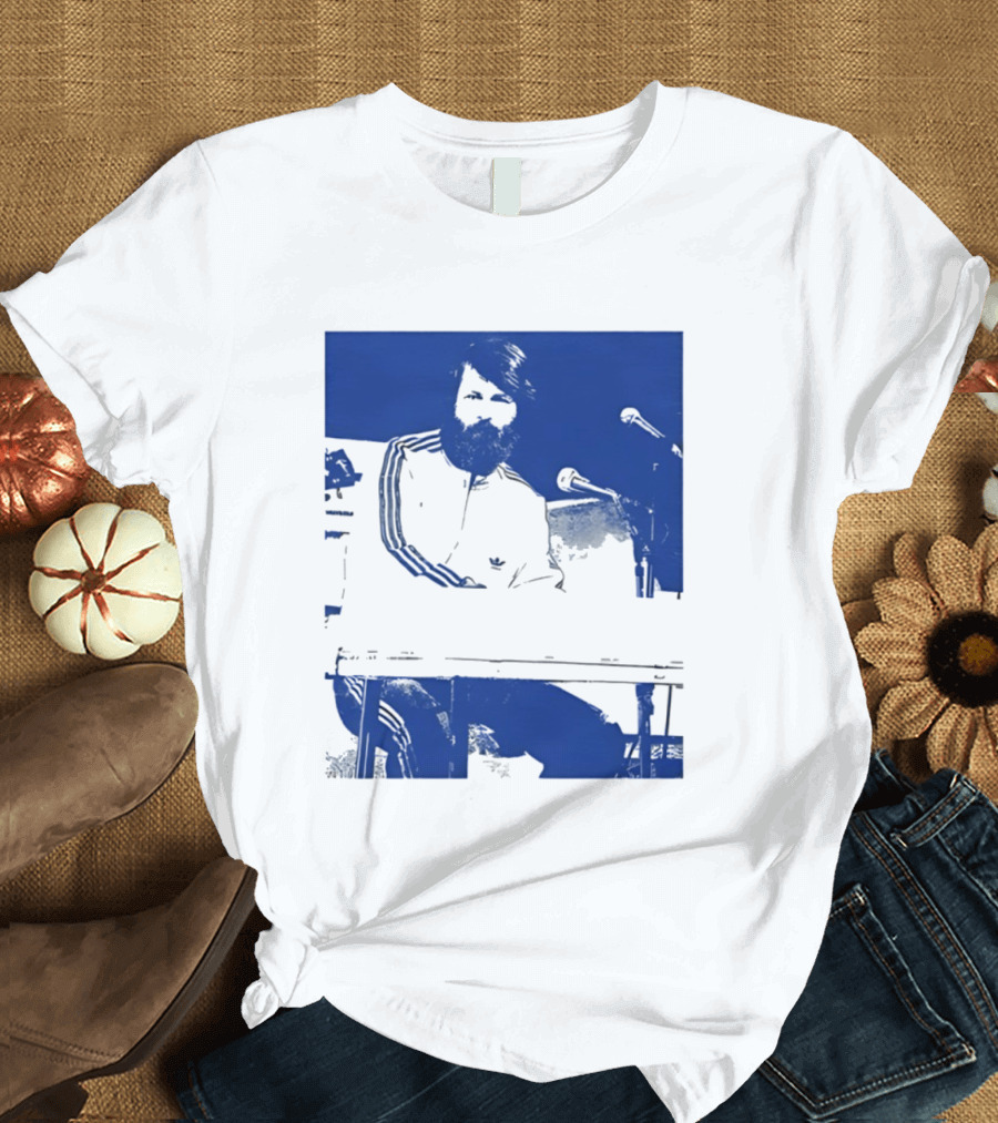 Brian Wilson Piano Microphone Live Performance T-Shirt