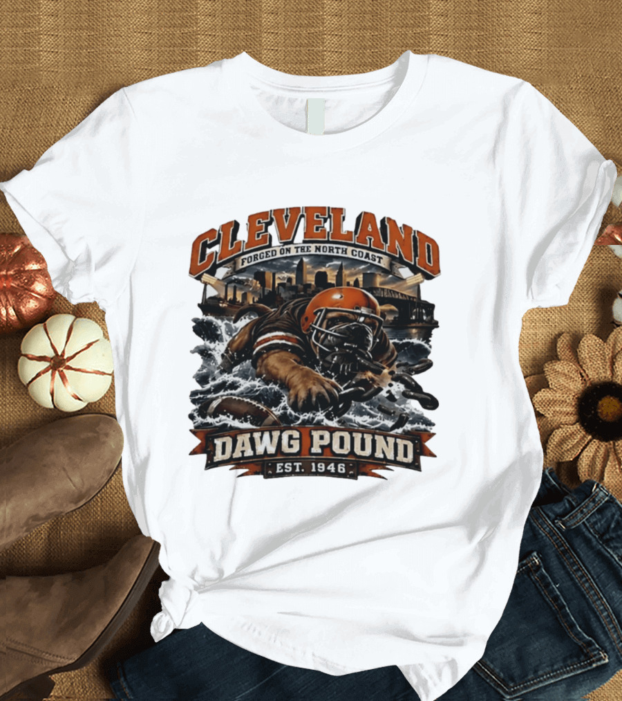 Cleveland Dawg Pound Forged On The North Coast Est 1946 T-Shirt