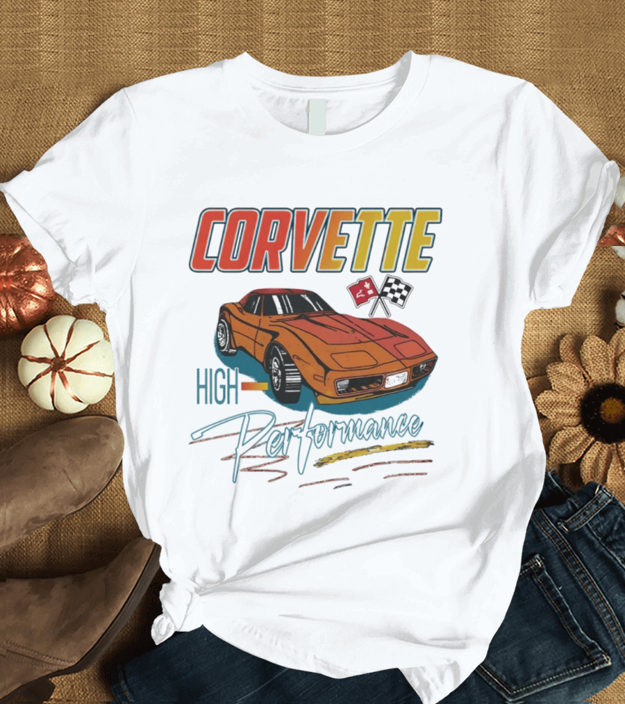 Corvette High Performance Racing Car T-Shirt