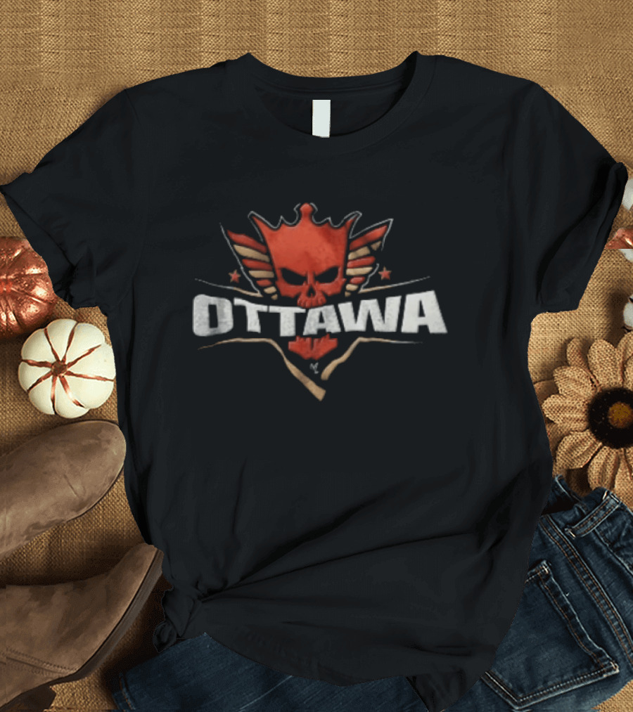 Ottawa Cody Rhodes American Nightmare Winged Crown Skull T-Shirt