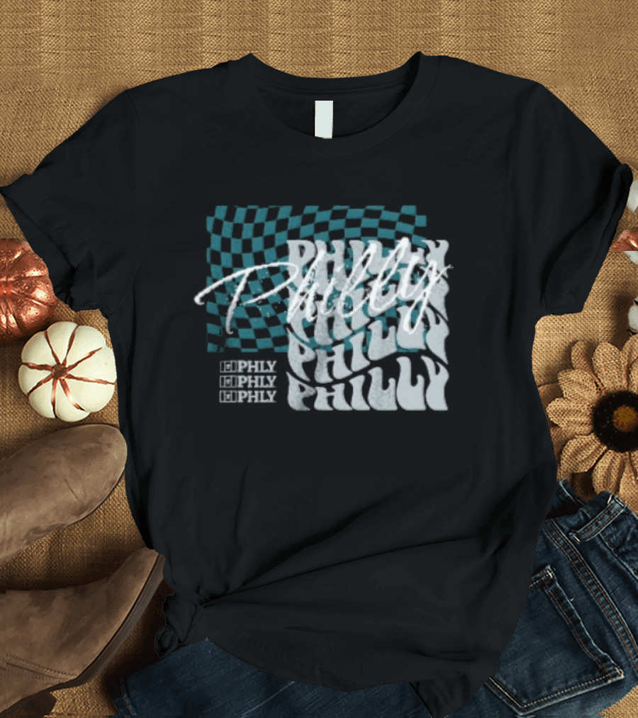 Philly Checkered Repeat Philadelphia Eagles Philly Philly T-Shirt