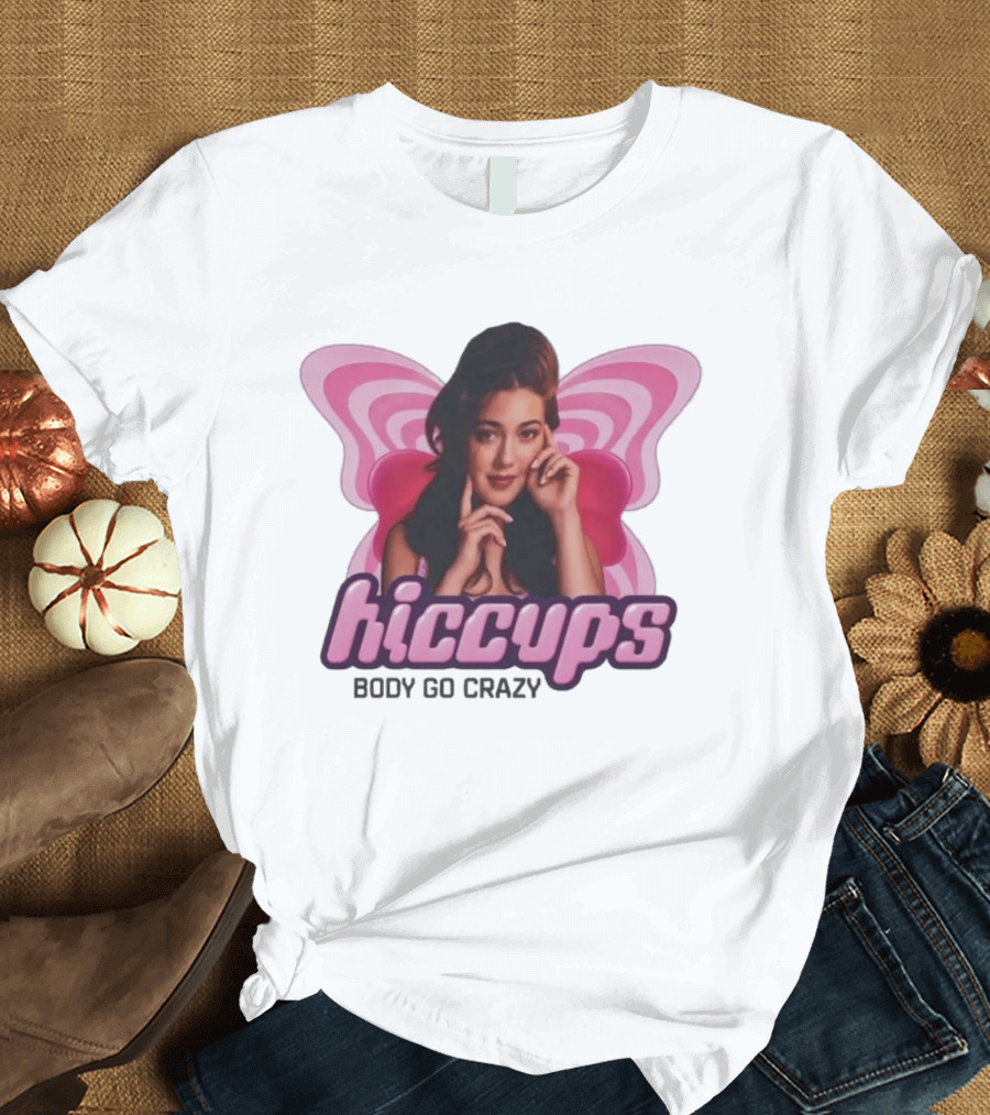 Hiccups Body Go Crazy Pink Butterfly Wings T-Shirt