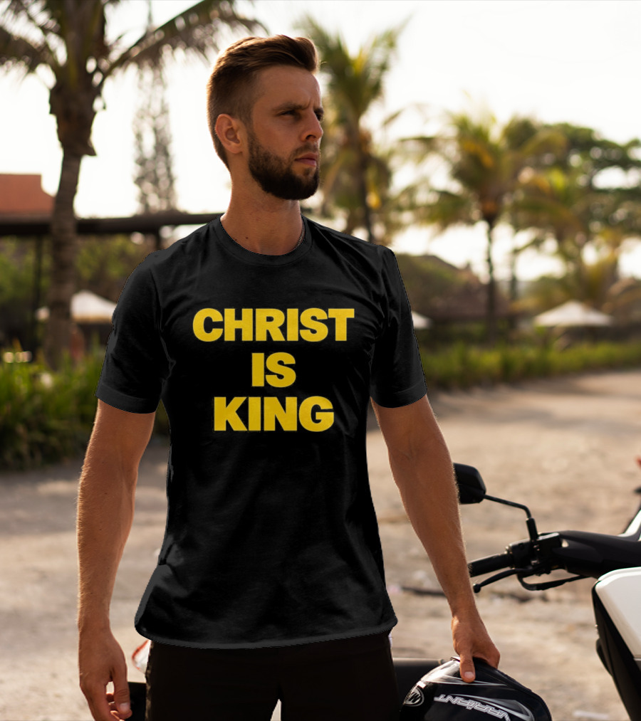 Blake Anderson Christ Is King Bold Yellow T-Shirt