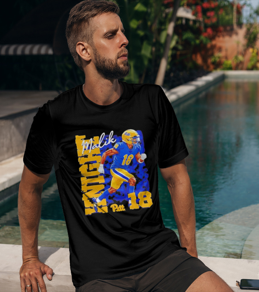 Malik Knight 18 Pitt Panthers Football Player T-Shirt