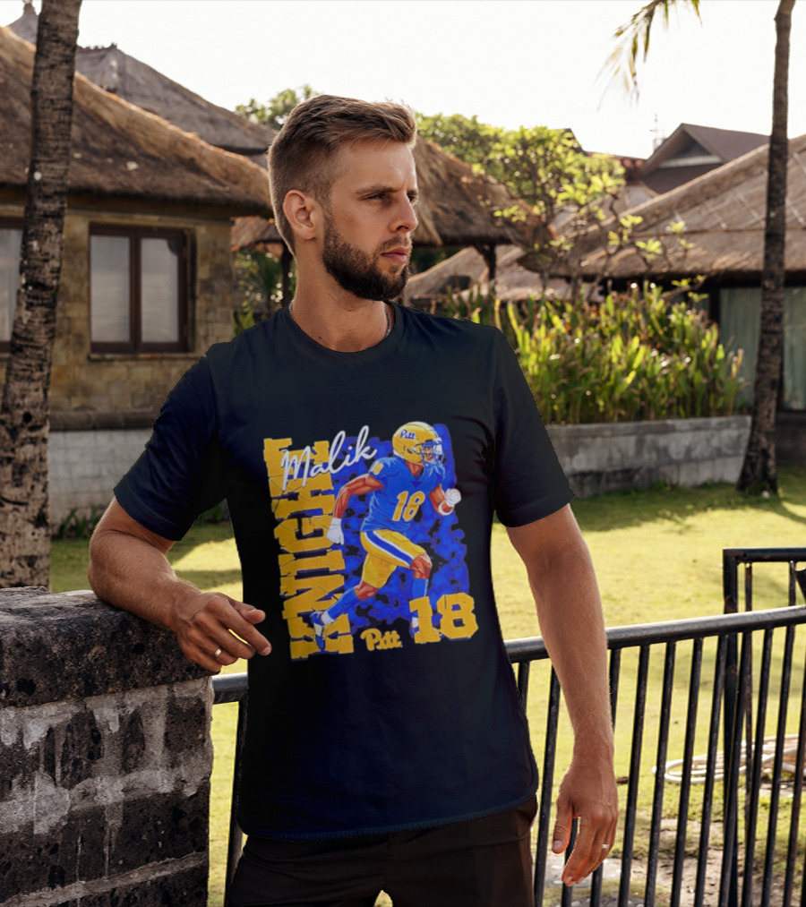Malik Knight 18 Pitt Panthers Football Player T-Shirt