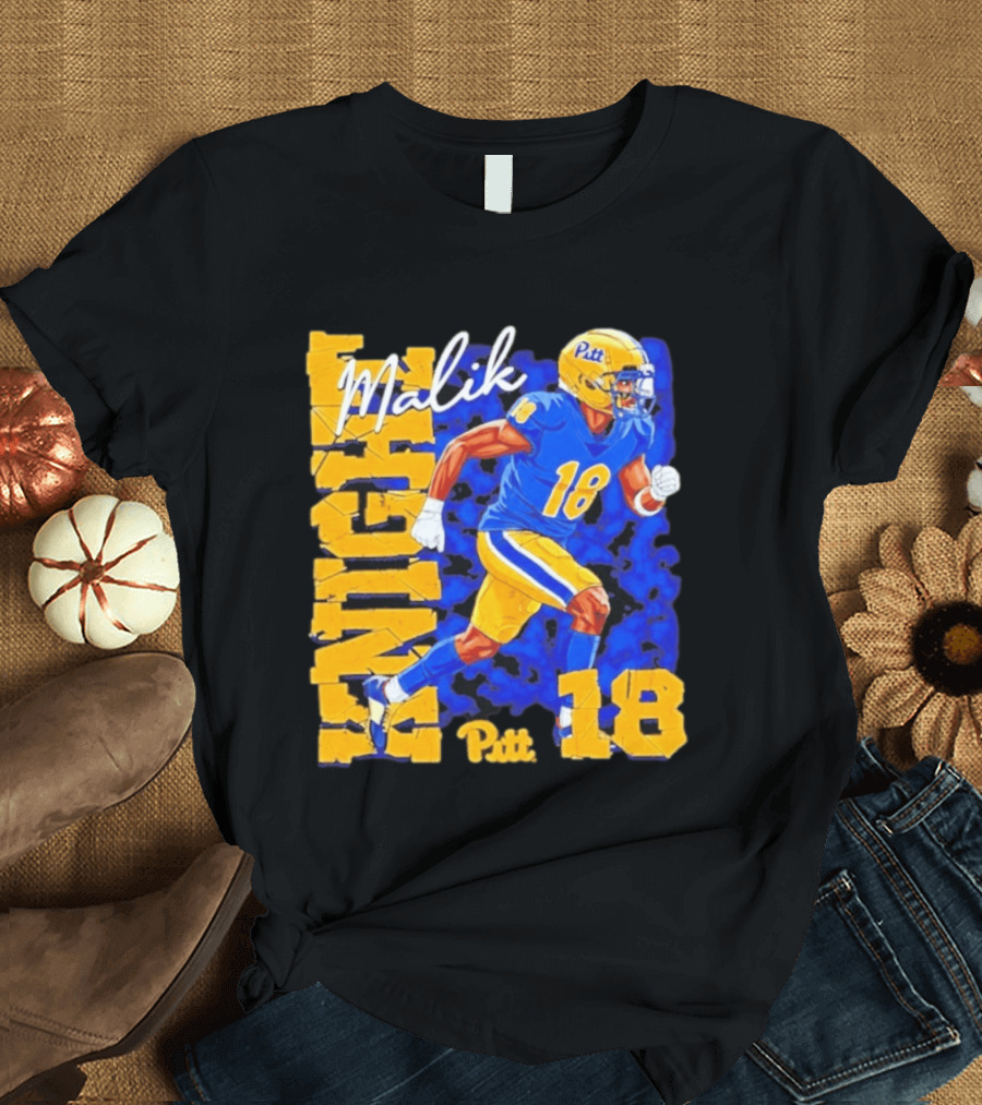 Malik Knight 18 Pitt Panthers Football Player T-Shirt