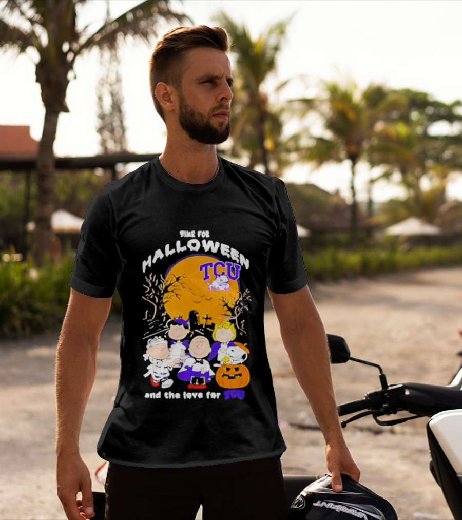 TCU Horned Frogs Halloween Snoopy Peanuts Time For The Love 2026 T-Shirt