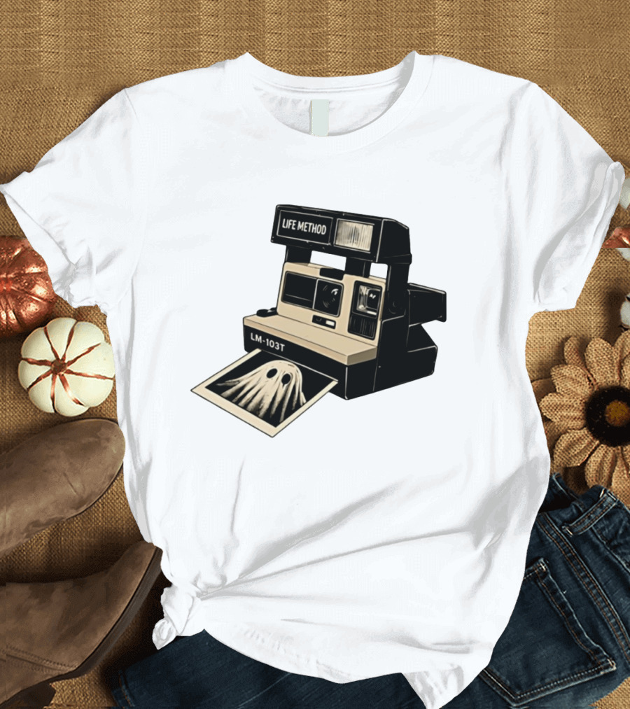 Life Method LM103T Ghost Polaroid Camera Instant Photography Film T-Shirt