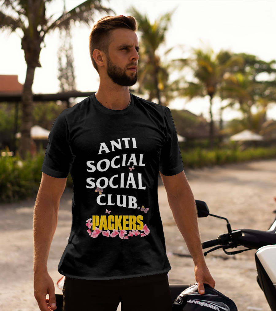 Anti Social Social Club Packers Blossom Pink Butterflies T-Shirt