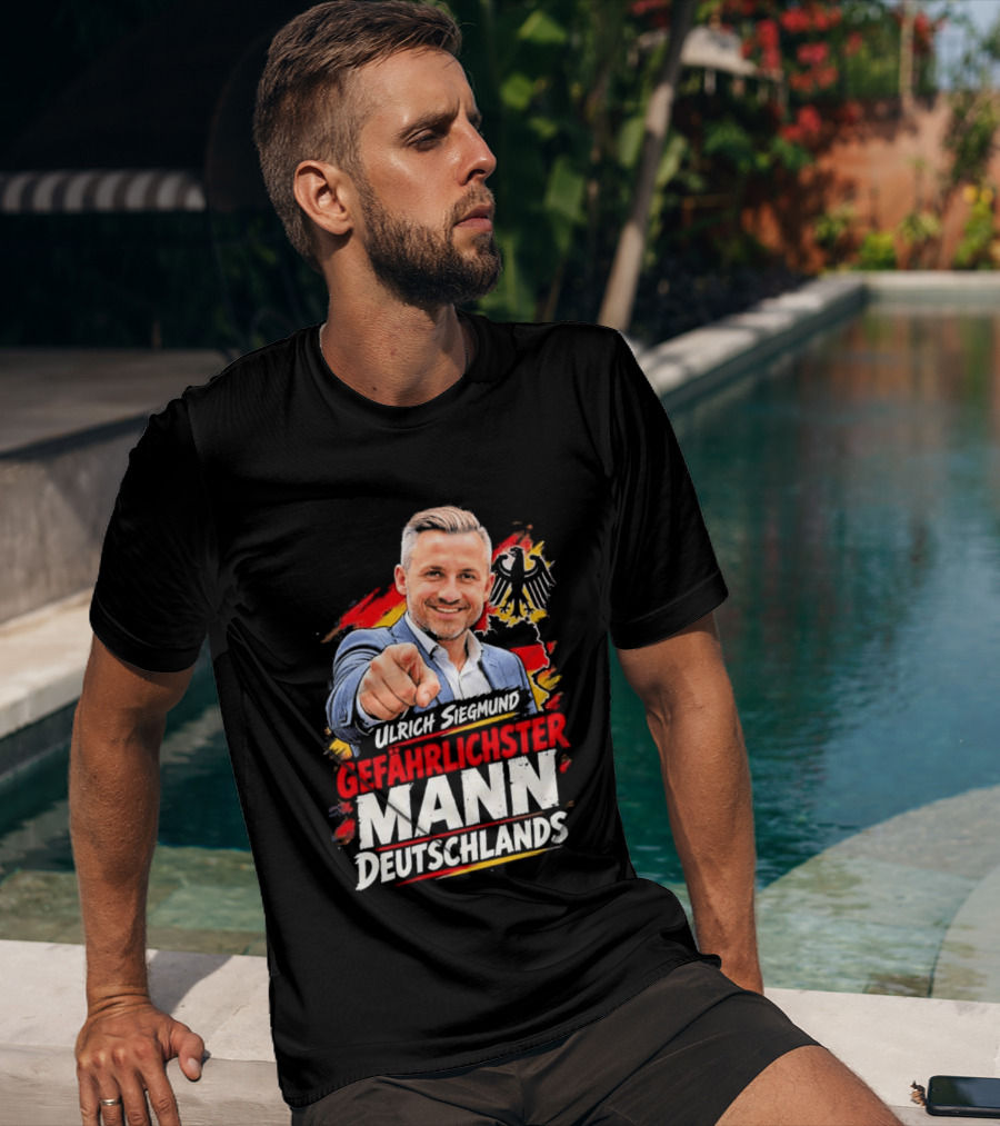 Ulrich Siegmund Gefährlichster Mann Deutschlands Adler Sketch T-Shirt