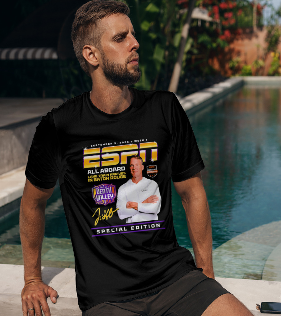 ESPN Special Edition September 5 2026 Week 1 All Aboard Tigers Express Death Valley Gameday T-Shirt
