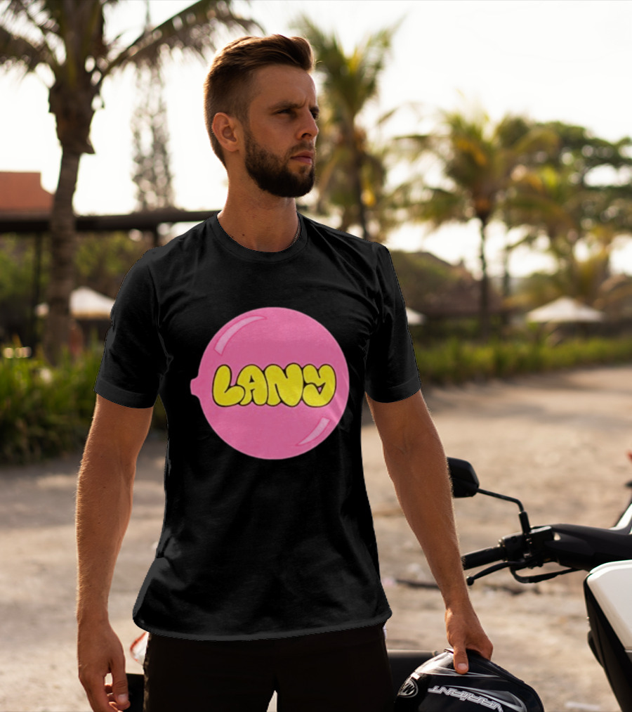 LANY Stuck On You Pink Yellow Bubble T-Shirt