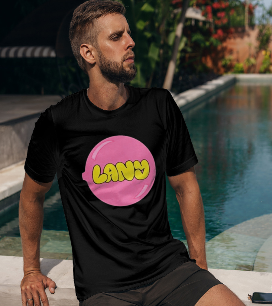LANY Stuck On You Pink Yellow Bubble T-Shirt