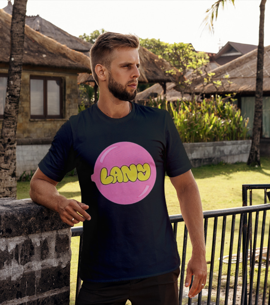 LANY Stuck On You Pink Yellow Bubble T-Shirt