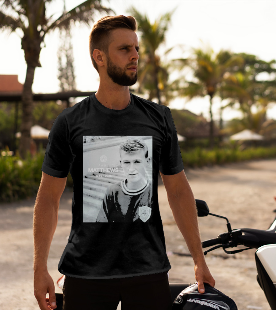 Paul Matthews 1946 2026 Memoriam Soccer Emblem Rugby T-Shirt